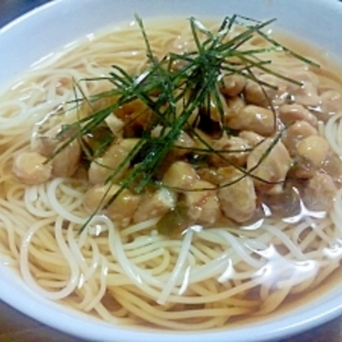 キューちゃんde納豆ぶっかけそうめん レシピ 作り方 By Rika Shou 楽天レシピ キューちゃんde納豆ぶっかけそうめん レシピ 作り方 By Rika Shou 楽天レシピ